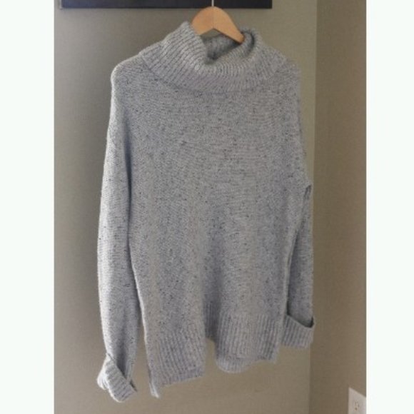 Caslon Sweaters - Caslon Wool Roll Neck Sweater Ribbed Back Vent